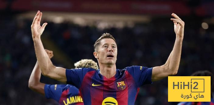 ليفاندوفسكي يسجل اول أهداف برشلونة أمام اتلتيك بيلباو