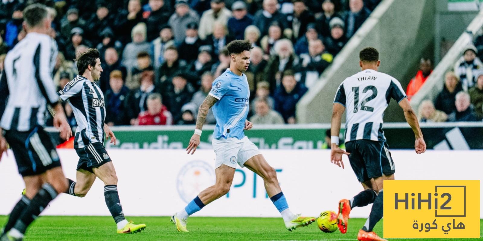 تقييم لاعبي مانشستر سيتي و نيوكاسل في الشوط الاول