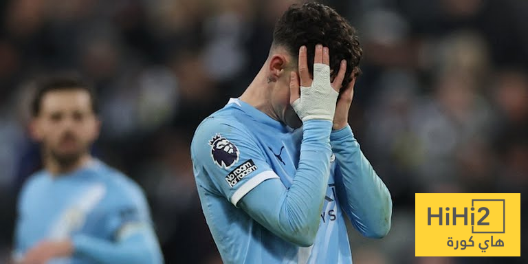 تقييم لاعبي مانشستر سيتي بعد الهزيمة امام نيوكاسل