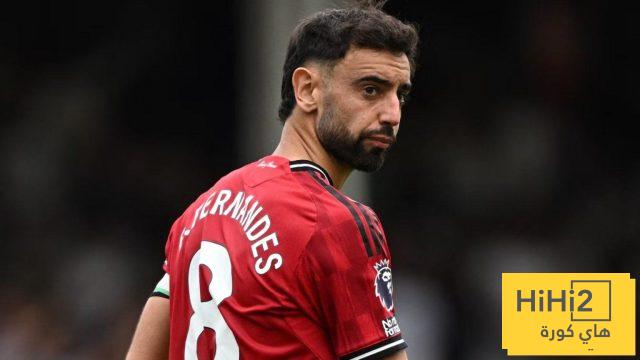برونو فرنانديز يتصدر قائمة مميزة مع مانشستر يونايتد في الدوري