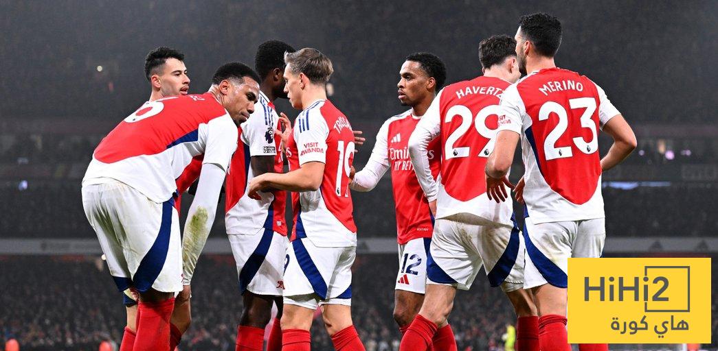 نتائج آخر خمس مباريات بين أرسنال وأستون فيلا