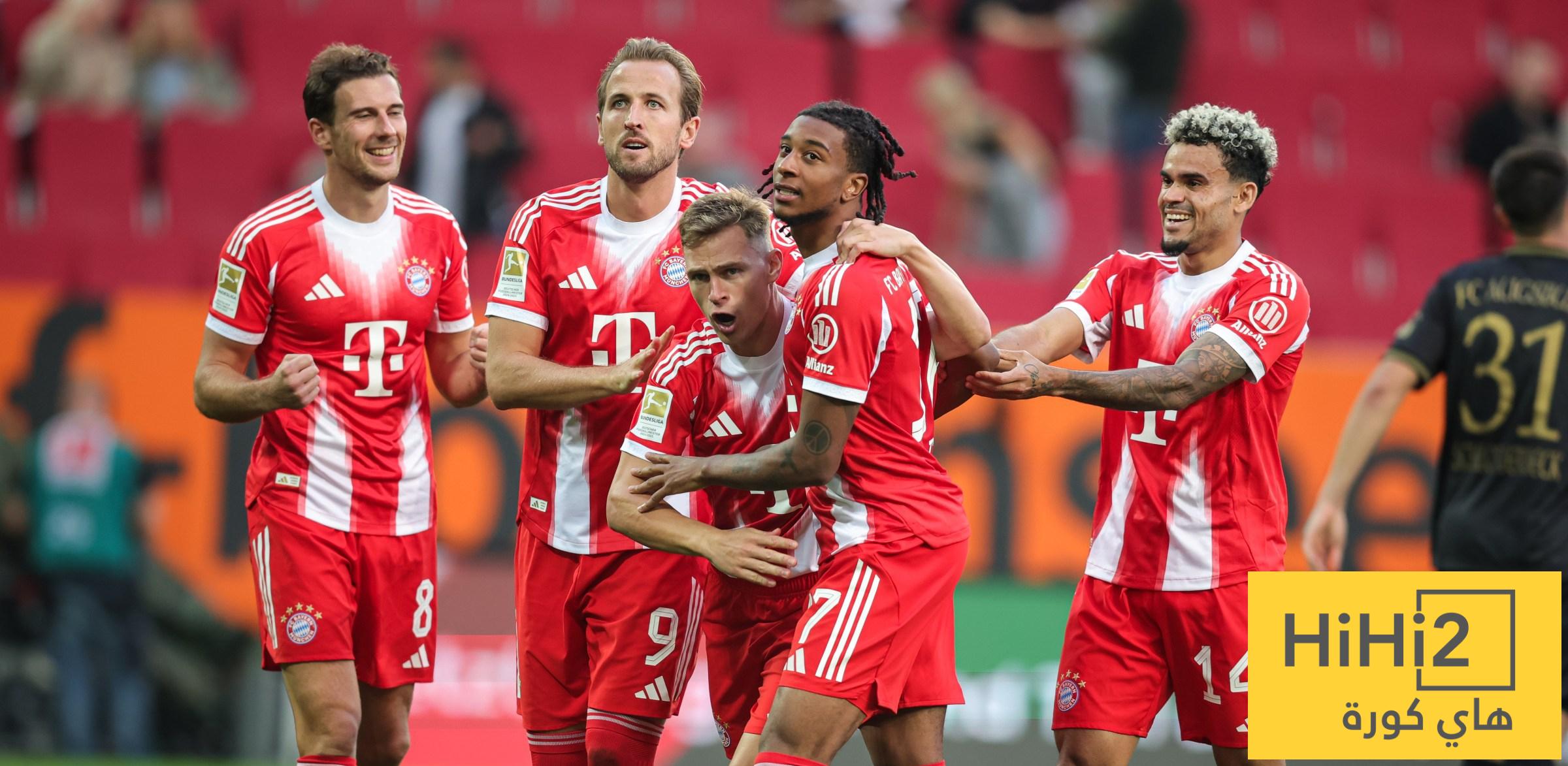 نتائج آخر خمس مباريات بين بايرن ميونيخ وشتوتغارت