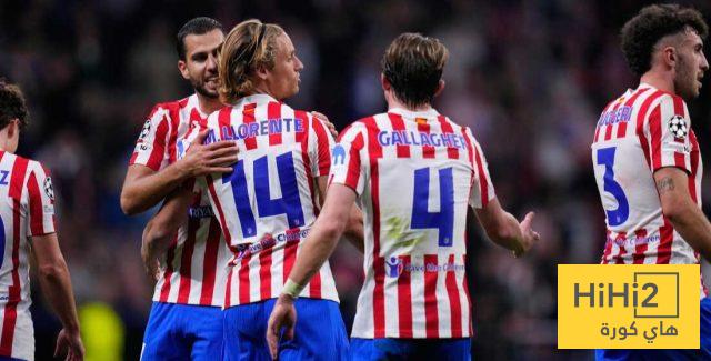 نتائج آخر خمس مباريات بين أتلتيكو مدريد وبيلباو