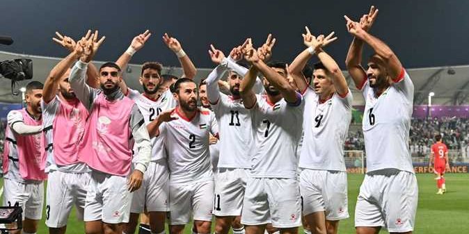 صمت تهديفي في مباراة سوريا وفلسطين بالشوط الأول