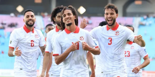 تونس يسجل الهدف الثالث ضد قطر بكأس العرب