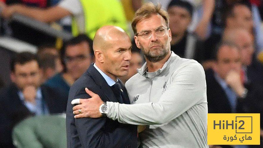 موقف زيدان وكلوب من تدريب ريال مدريد
