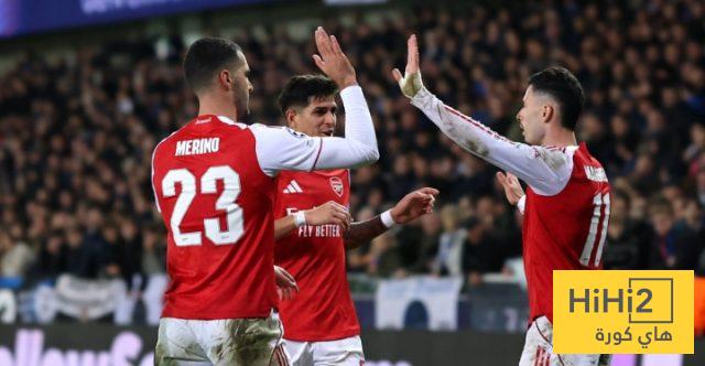 أفضل لاعب من أرسنال أمام كلوب بروج