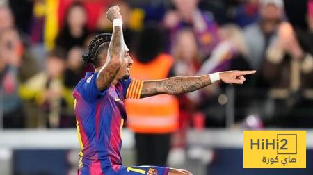 ترتيب رافينيا في قائمة هدافي البارسا في عام 2025