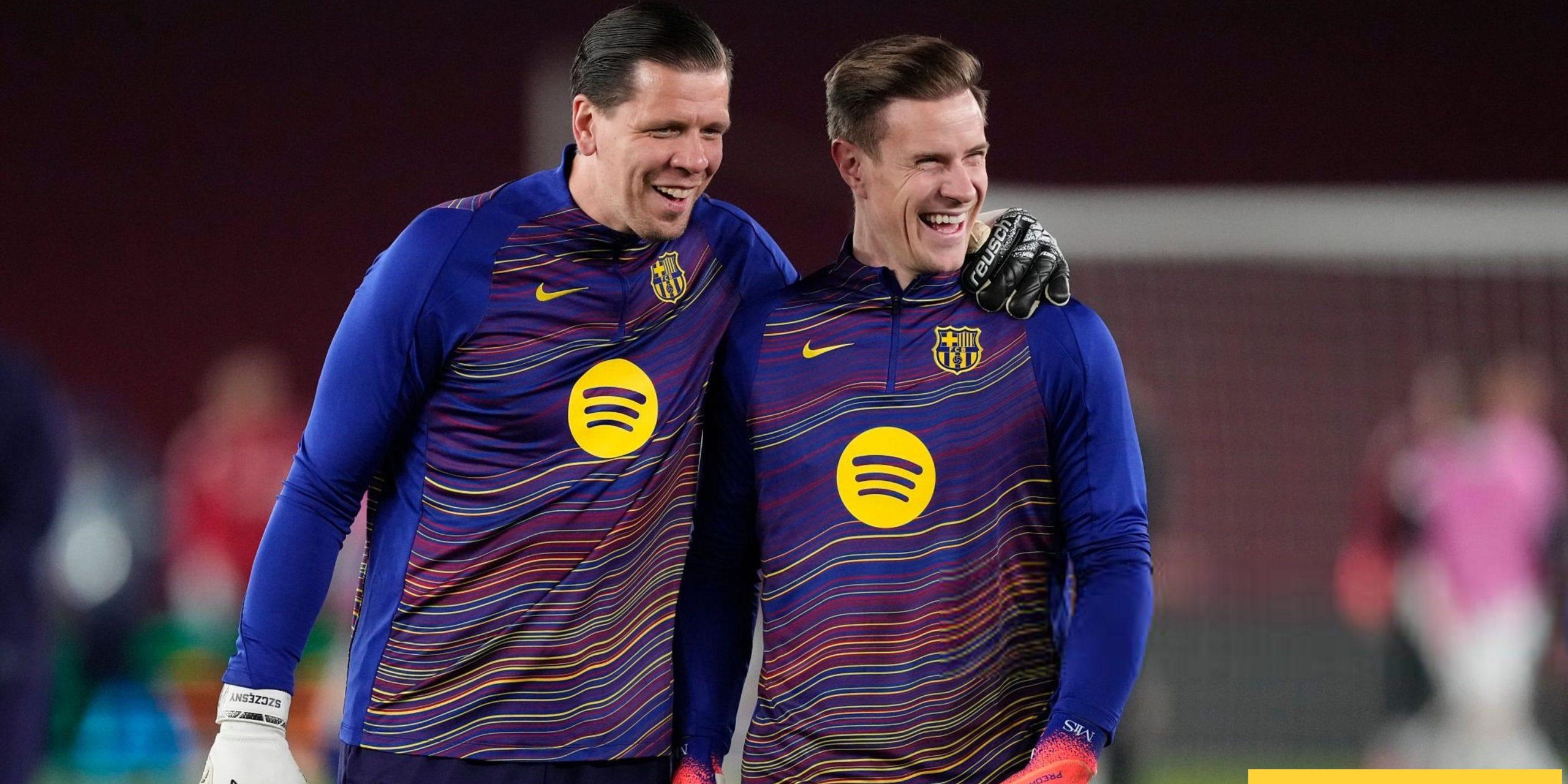 حارس مرمى برشلونة أمام غوادالاخارا