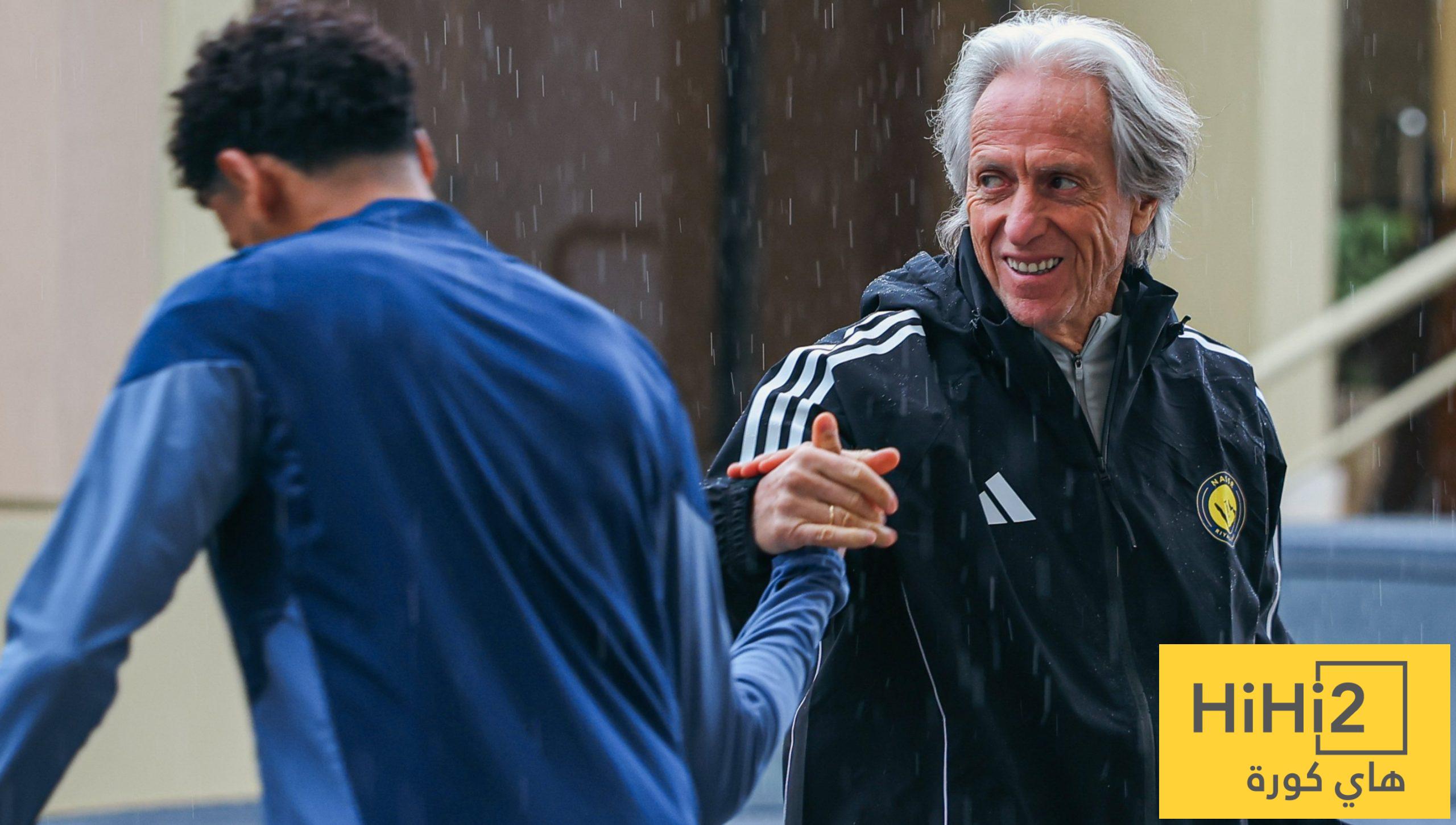 في الكورة : صور : خيسوس يقود النصر تحت المطر !