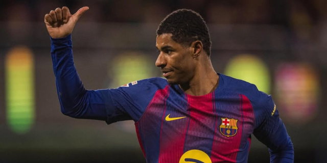 منشور راشفورد بعد فوز برشلونة على فياريال