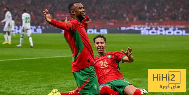 جدول ترتيب مجموعة المغرب في كأس الأمم بعد نهاية الجولة الأولى