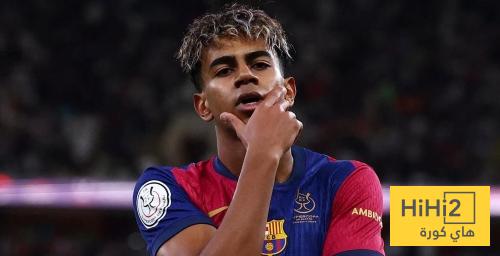 صورة تلخص تطور ارقام الساحر لامين يامال