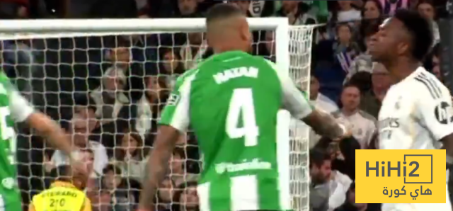 صور.. مشادة كلامية بين فينيسيوس ولاعب ريال بيتيس في المباراة 19
