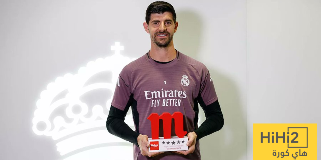 رسميا.. كورتوا لاعب الشهر في ريال مدريد