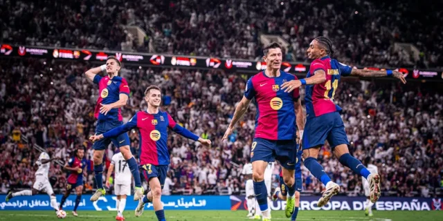 برشلونة يستهدف رقما مميزا في كلاسيكو السوبر الاسباني