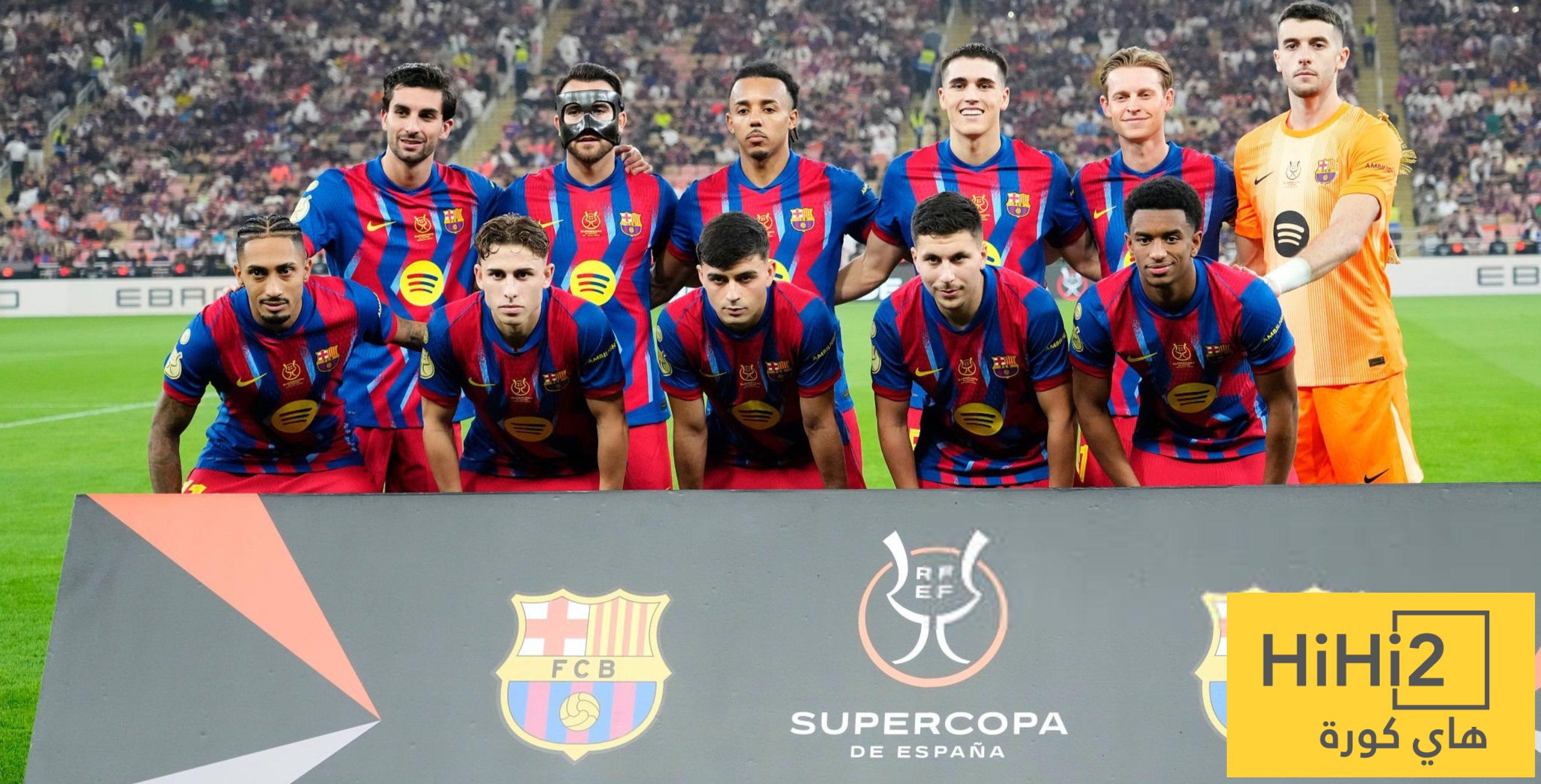 صور – غرفة ملابس برشلونة قبل نهائي السوبر