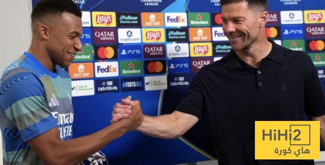 مبابي يودع ألونسو بعد رحيله عن ريال مدريد