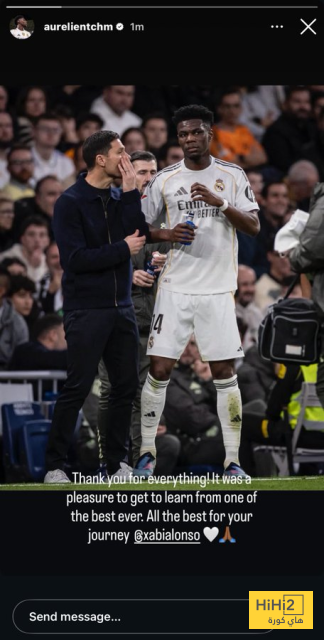 تشواميني يودع الونسو بعد رحيله عن ريال مدريد