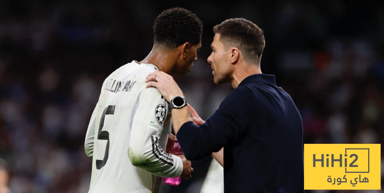 بيلينغهام يودع تشابي الونسو بعد رحيله عن ريال مدريد