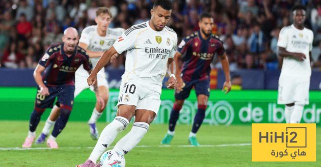 نتائج آخر خمس مباريات بين ريال مدريد وليفانتي