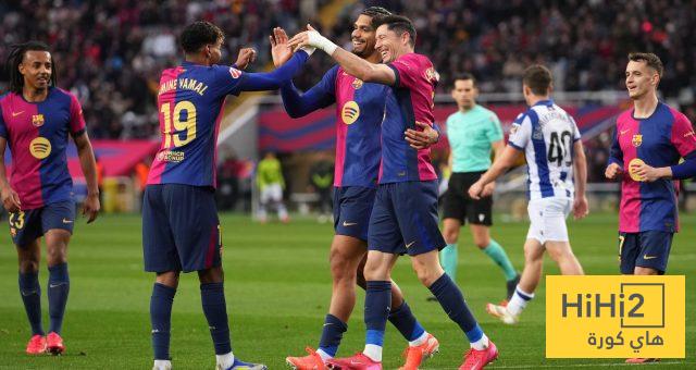 نتائج آخر خمس مباريات بين برشلونة وريال سوسيداد