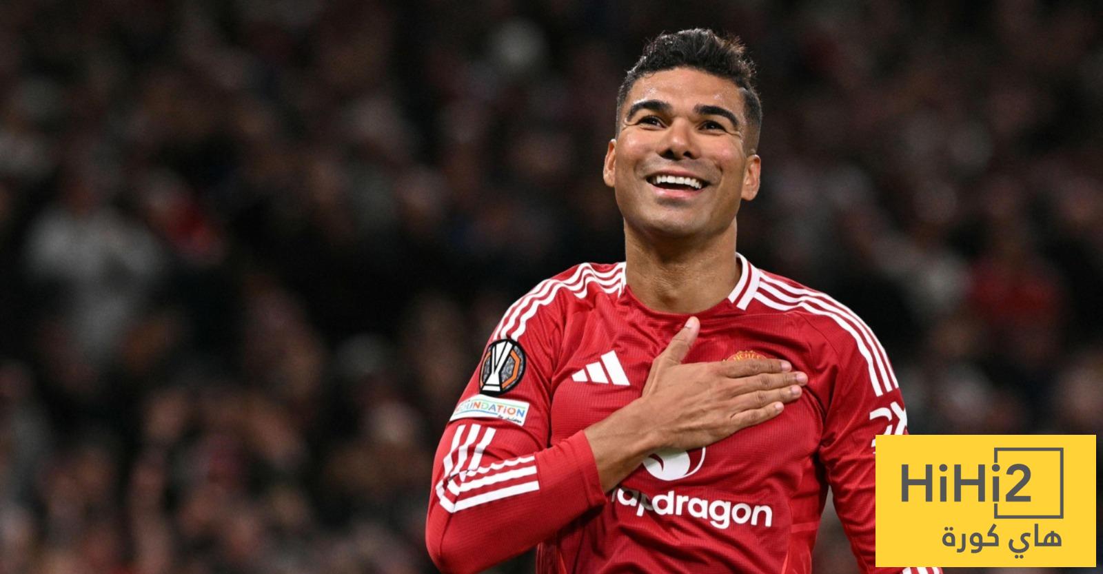 كاسيميرو يفخر بمسيرته مع ريال مدريد ومانشستر يونايتد