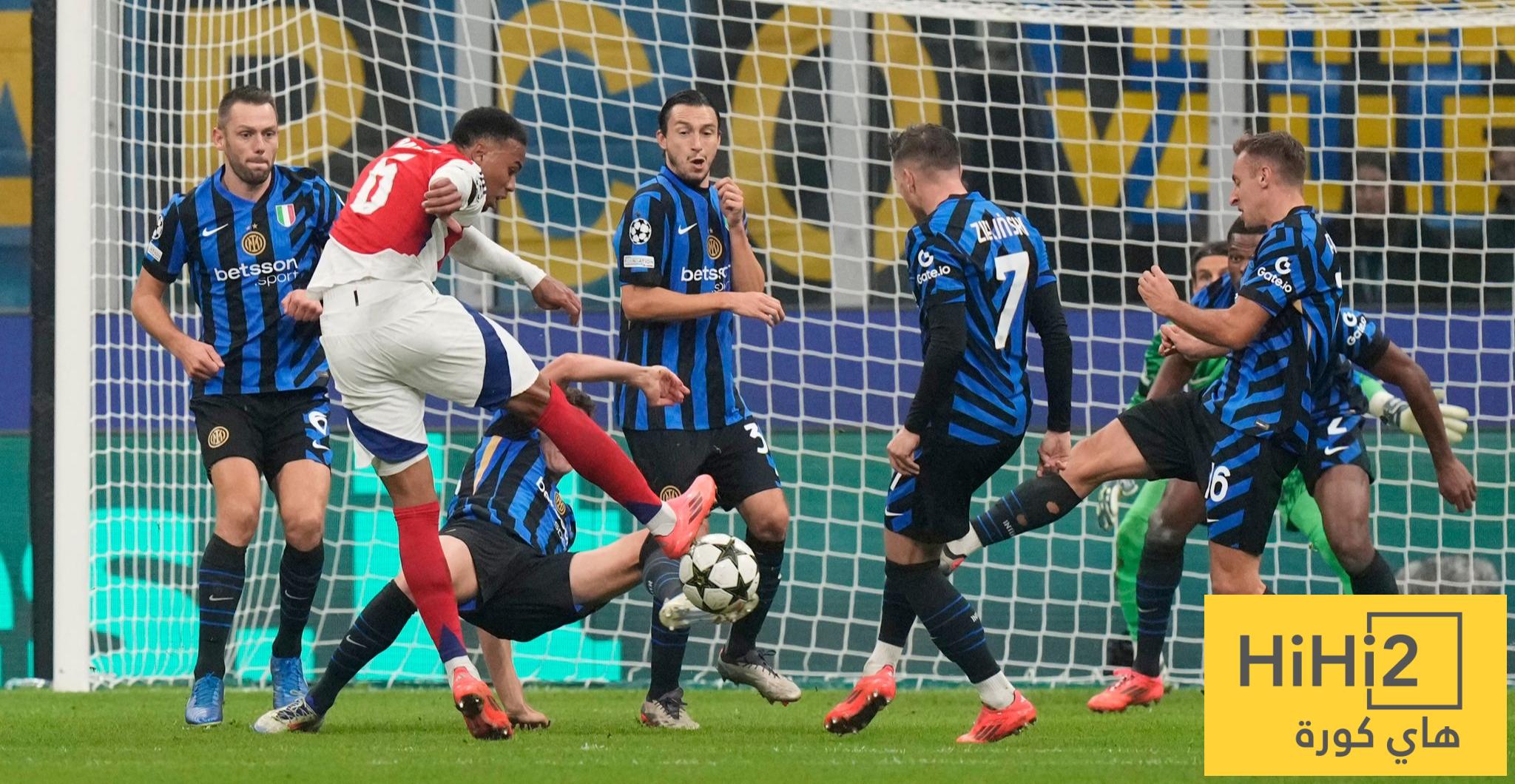 نتيجة آخر مباراة بين إنتر ميلان وارسنال