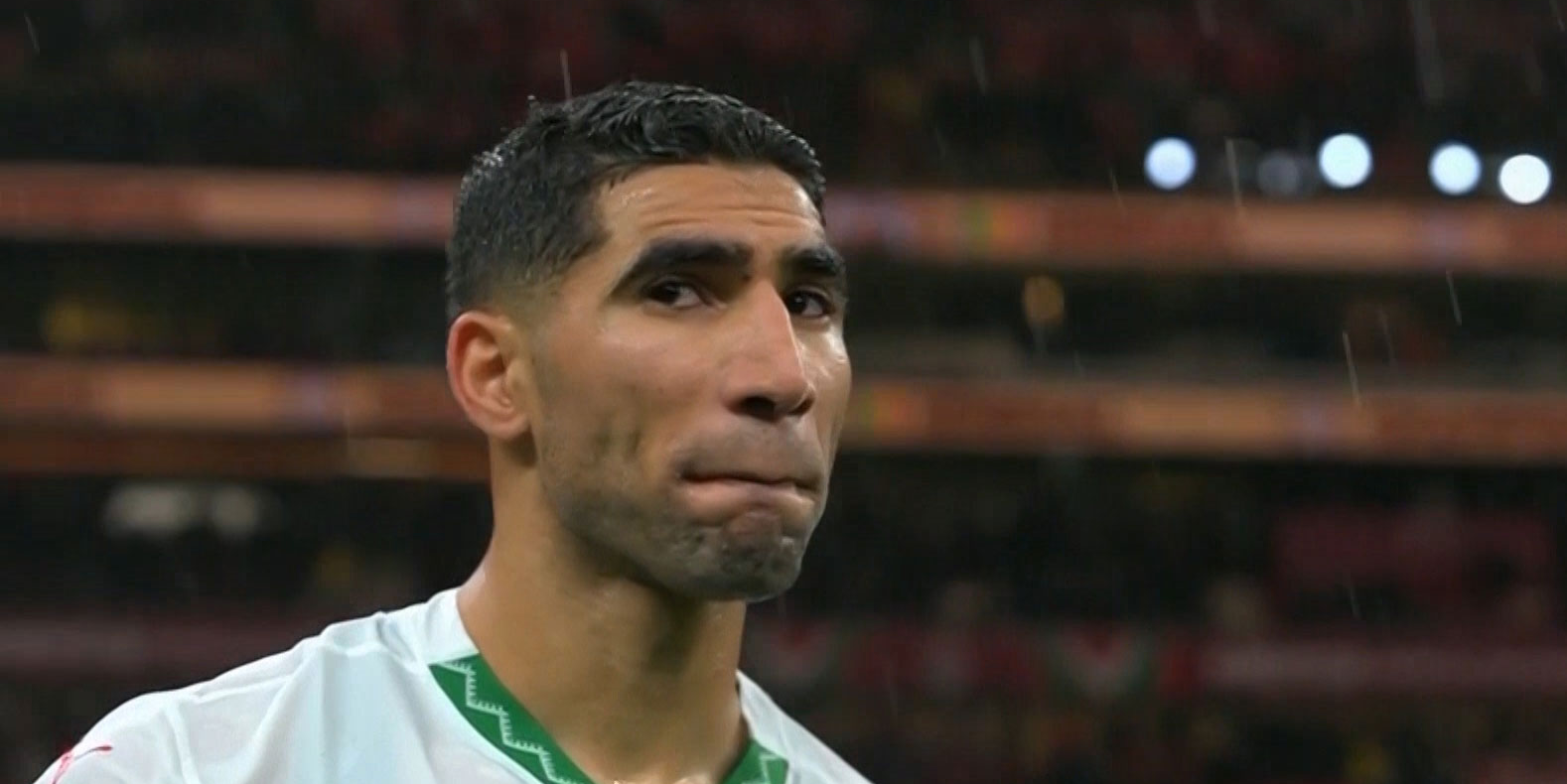 صور : رد فعل اشرف حكيمي بعد خسارة كاس امم افريقيا