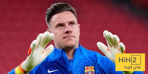 شتيغن خارج تشكيلة برشلونة ضد سلافيا براغ