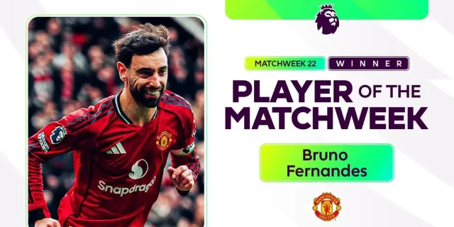 برونو الأفضل هذا الأسبوع في الدوري الإنجليزي