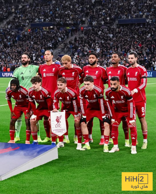 ليفربول يتقدم على مارسيليا في الشوط الاول