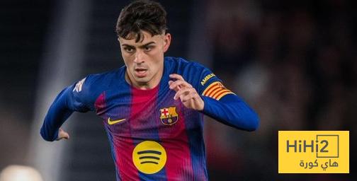 صورة .. بيدري الأكثر قطعا للمسافات في الشوط الاول ضد سلافيا