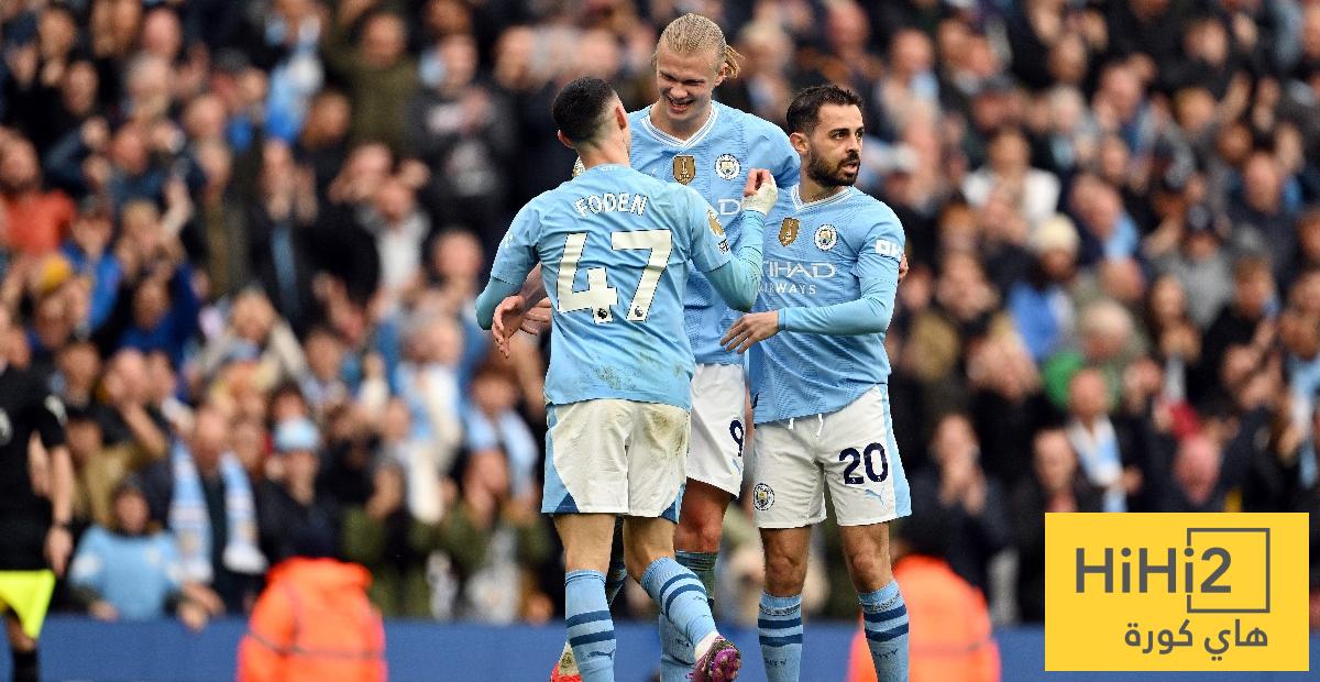 نتائج آخر خمس مباريات بين مانشستر سيتي وولفرهامبتون