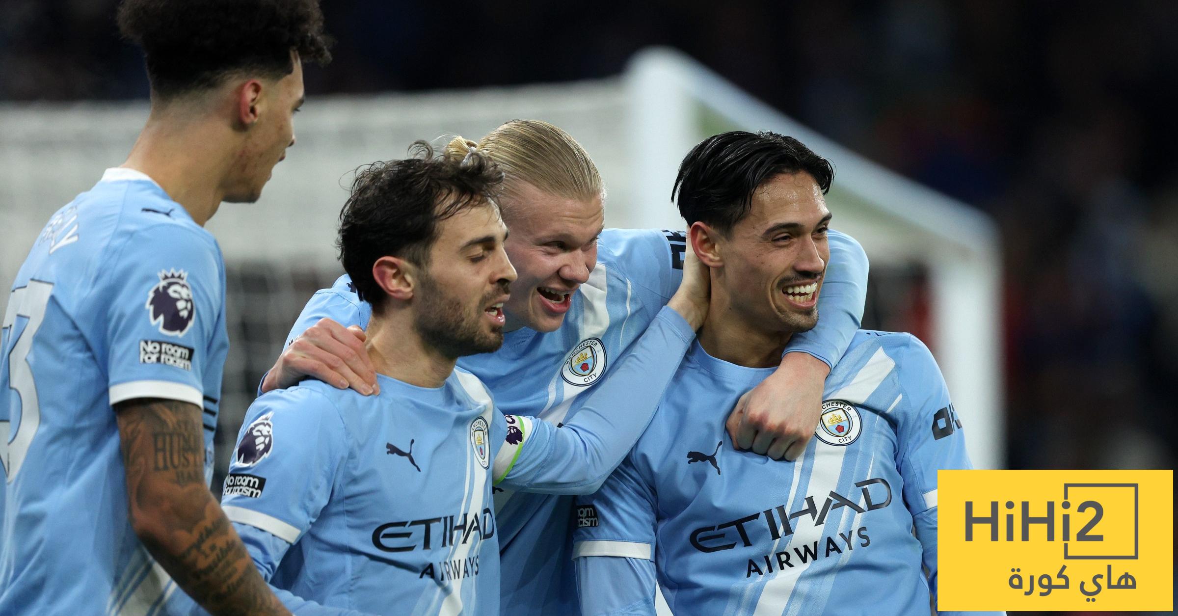 هدافي مانشستر سيتي في البريميرليغ قبل مواجهة ولفرهامبتون