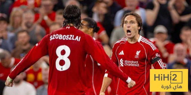 نتائج آخر خمس مباريات بين ليفربول وبورنموث