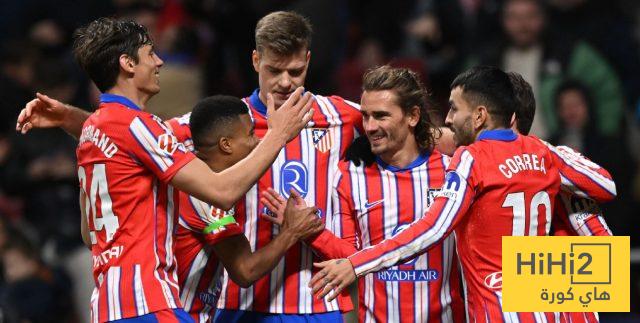 نتائج آخر خمس مباريات بين أتلتيكو مدريد وريال مايوركا