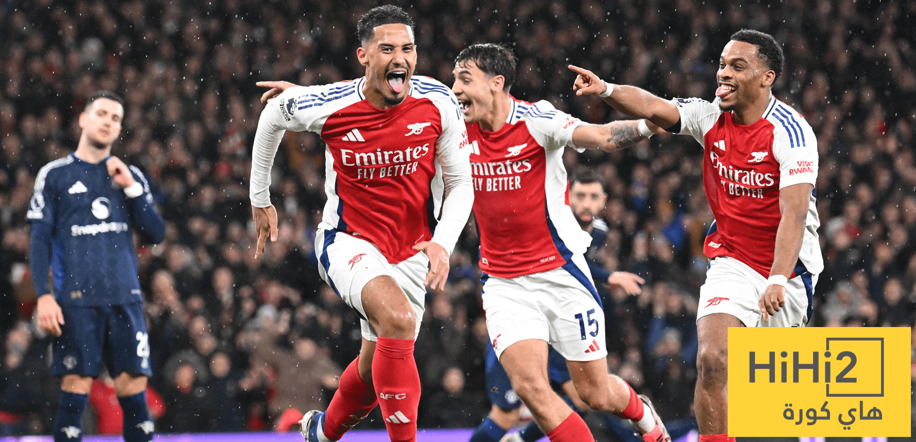 نتائج آخر خمس مباريات بين أرسنال ومانشستر يونايتد