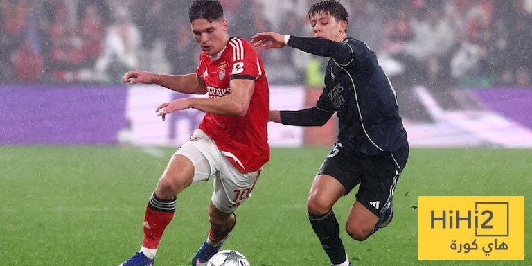 بنفيكا يدرك التعادل امام ريال مدريد