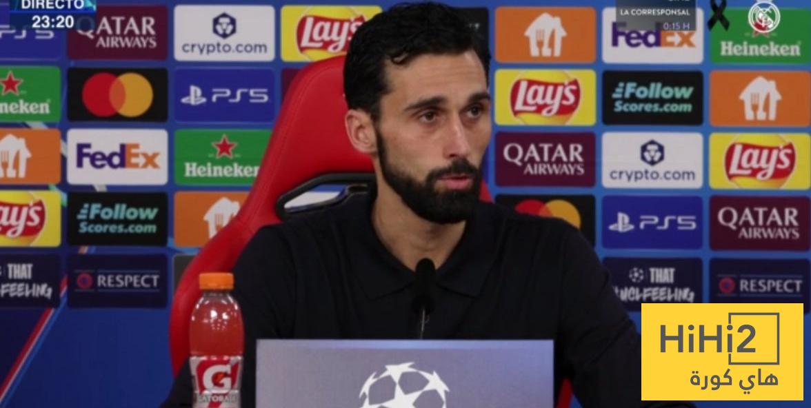 ماذا قال أربيلوا بعد السقوط أمام بنفيكا ؟