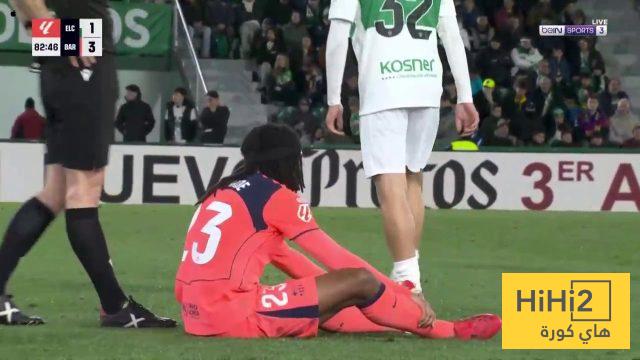 كوندي يطمئن جماهير برشلونة بعد طلبه التبديل أمام إلتشي