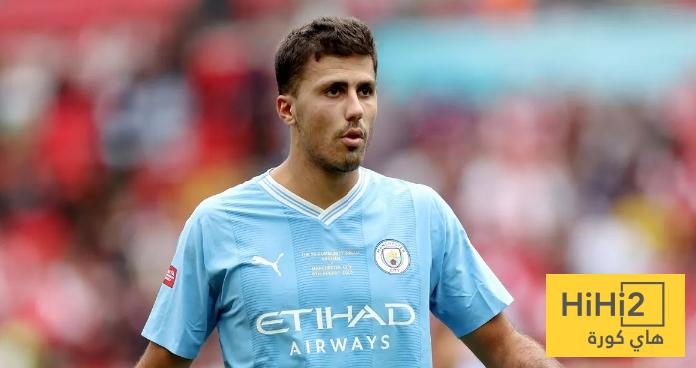 احصائيات رودري هذا الموسم في الدوري الانجليزي