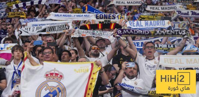 رسالة جماهير ريال مدريد للاعبين في السانتياغو برنابيو