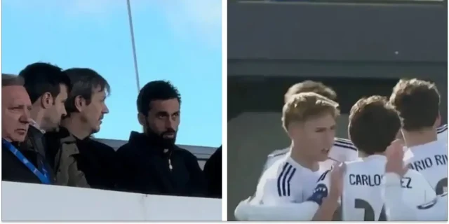 صور: أربيلوا يحضر مباراة ريال مدريد للشباب مع مارسيليا