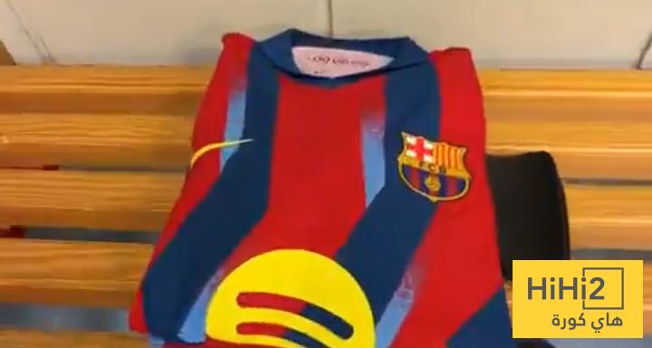 صور من غرف ملابس برشلونة في ملعب ألباسيتي