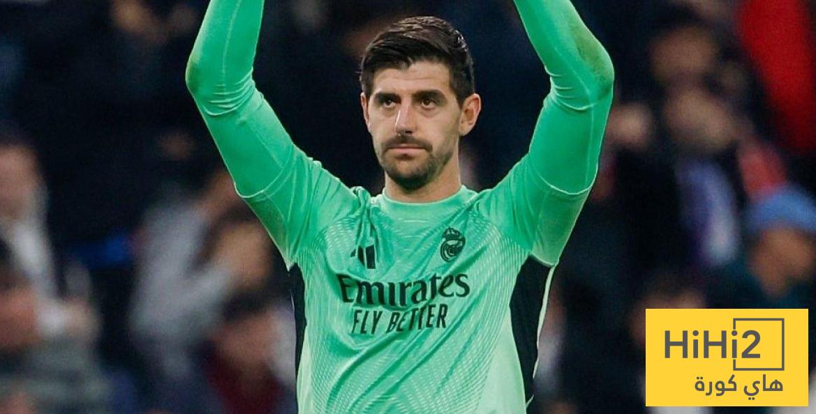 كورتوا يعيش موسم صعب مع ريال مدريد …! شاهد الأرقام