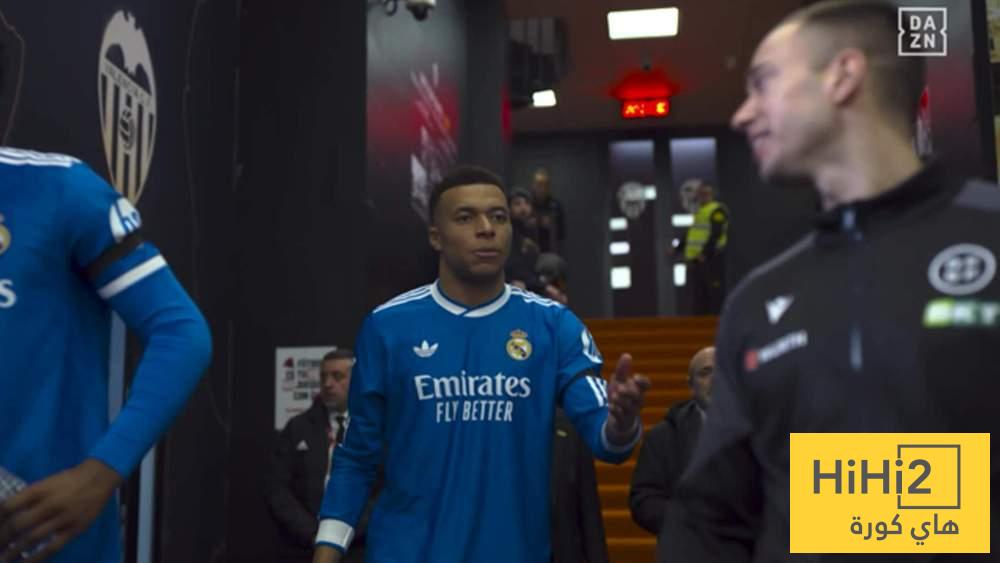 كواليس صدام مبابي مع حكم لقاء فالنسيا