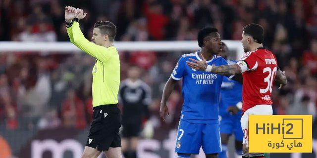 إشادة بحكم مباراة ريال مدريد أمام بنفيكا بعد واقعة فينيسيوس