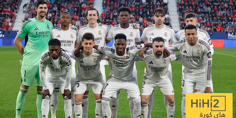 تقييم لاعبي ريال مدريد امام اوساسونا في الشوط الاول