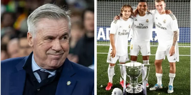 إشادة هائلة من أنشيلوتي لثلاثي ريال مدريد الأسطوري